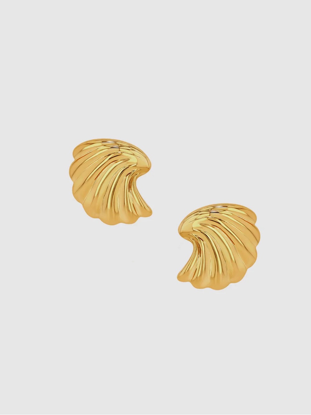 Annie Bing Curved Shell Earrings